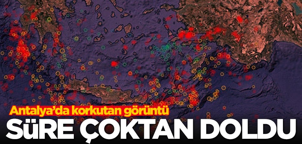Antalya’da korkutan görüntü! 'Süre çoktan doldu'