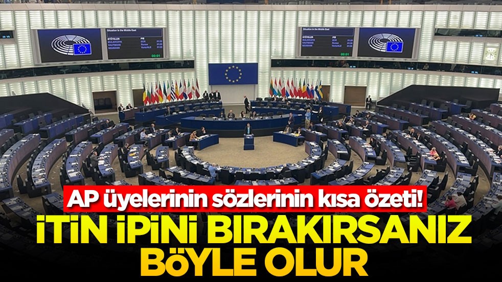 AP üyelerinin sözlerinin kısa özeti! İtin ipini bırakırsanız böyle olur