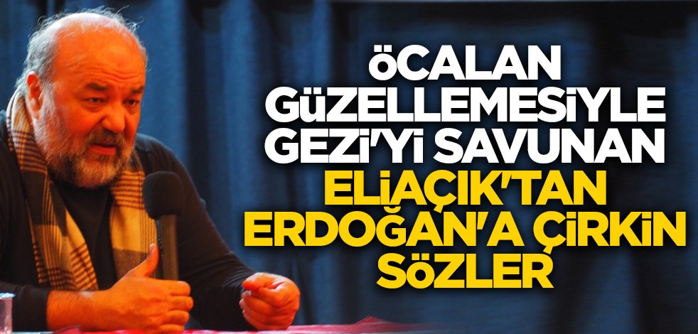 Apo güzellemesiyle Gezi'yi savunan Eliaçık'tan Erdoğan'a çirkin sözler