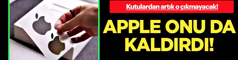 Apple onu da kaldırdı! Bunu yapacak: iPhone'ların kutusundan artık o çıkmayacak!