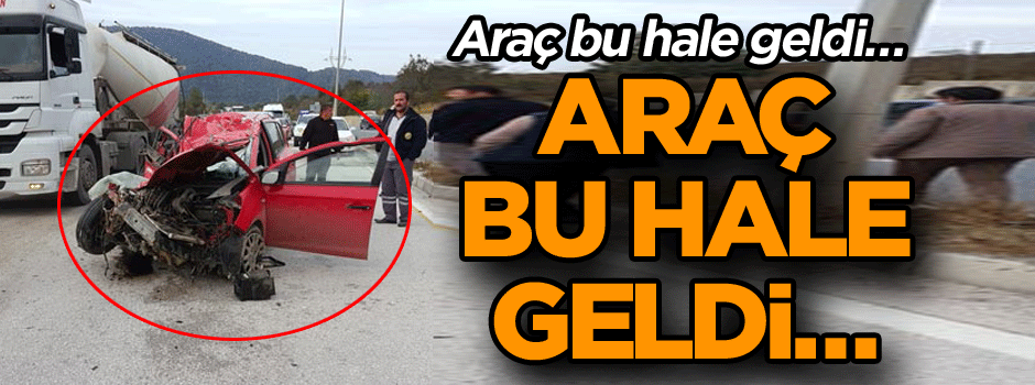 Araç bu hale geldi… Feci kaza