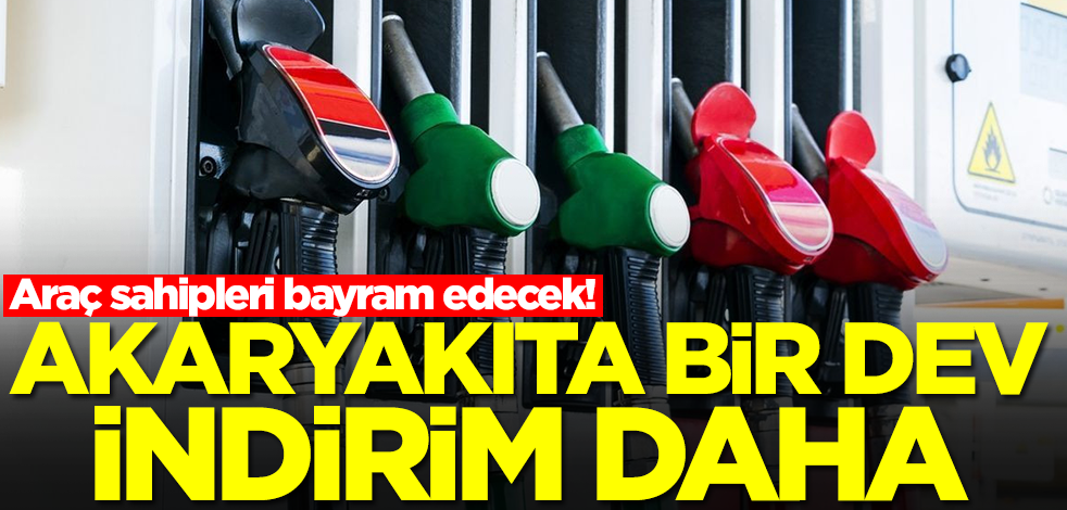 Araç sahipleri bayram edecek! Akaryakıta bir dev indirim daha geliyor