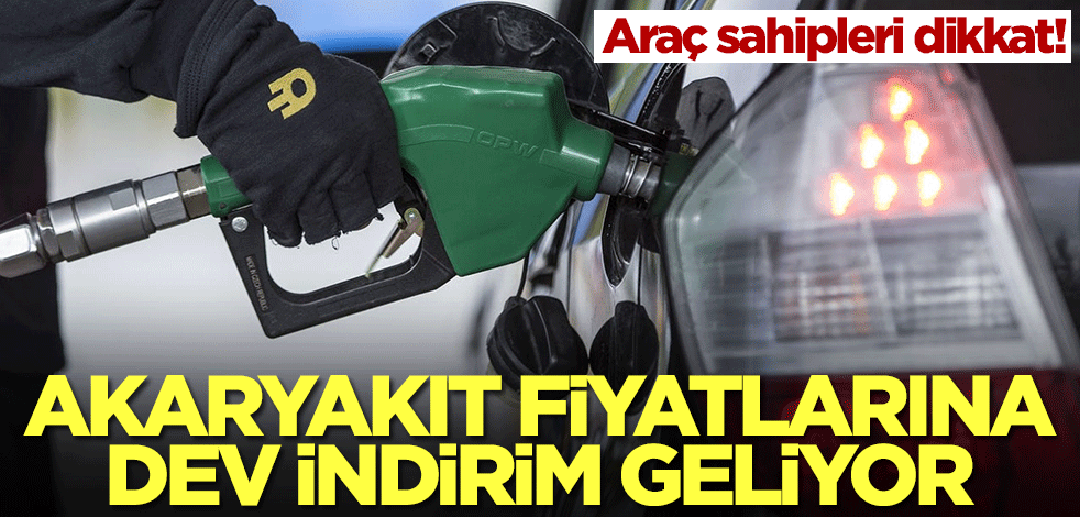 Araç sahipleri depoları fullemek için bekleyin! Akaryakıta indirim geliyor