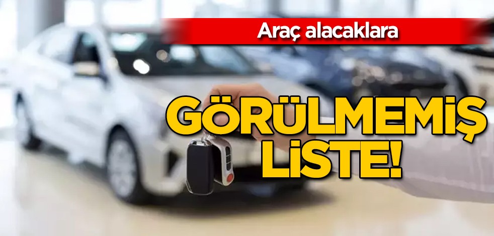 Araç sahipleri dikkat! Araç alacaklara görülmemiş liste: Bu modeller ucuz fiyatlar sebebi ile piyasayı altüst etti!