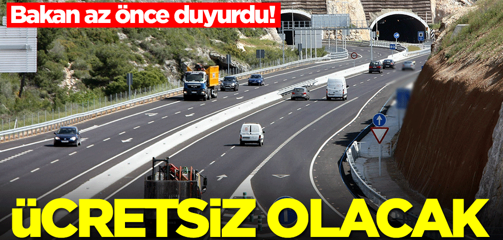 Araç sahipleri dikkat! Bakan duyurdu: Ücretsiz olacak