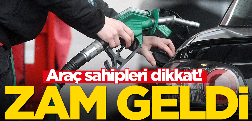 Araç sahipleri dikkat! Benzine zam geldi