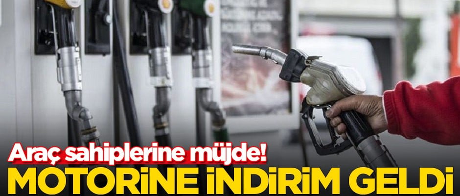 Araç sahipleri dikkat! Motorine indirim geldi
