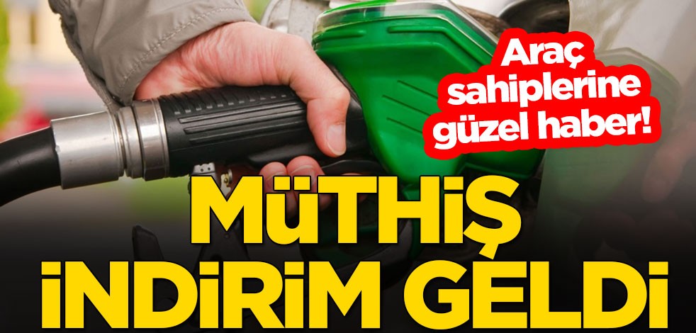Araç sahiplerine güzel haber! Motorine 27 kuruş indirim geldi