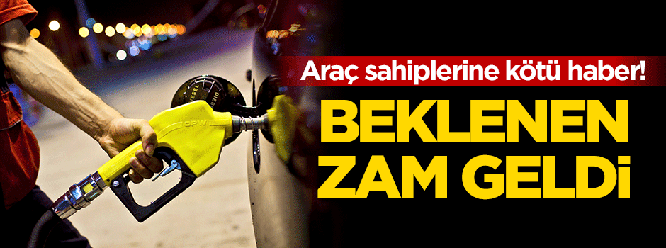 Araç sahiplerine kötü haber! Beklenen zam geldi