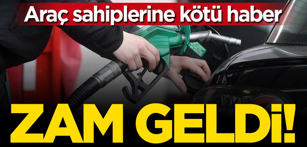 Araç sahiplerine kötü haber! Benzine zam geldi