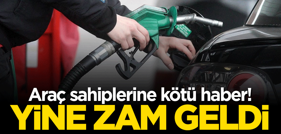 Araç sahiplerine kötü haber! Benzinin ardından motorine de zam geldi