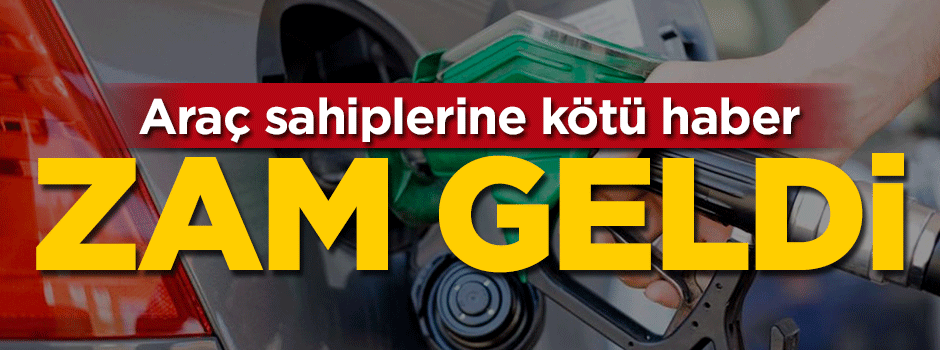 Araç sahiplerine kötü haber... Zam geldi