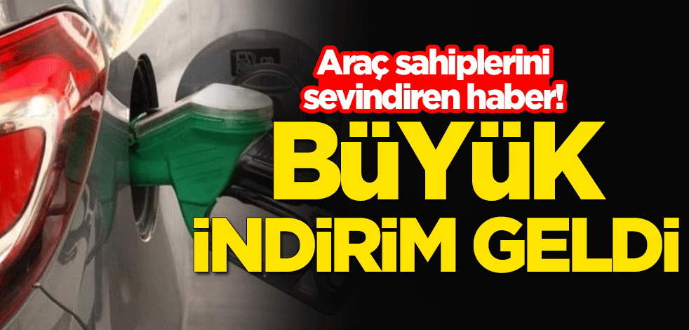 Araç sahiplerini sevindiren haber! 21 kuruş indirim geldi