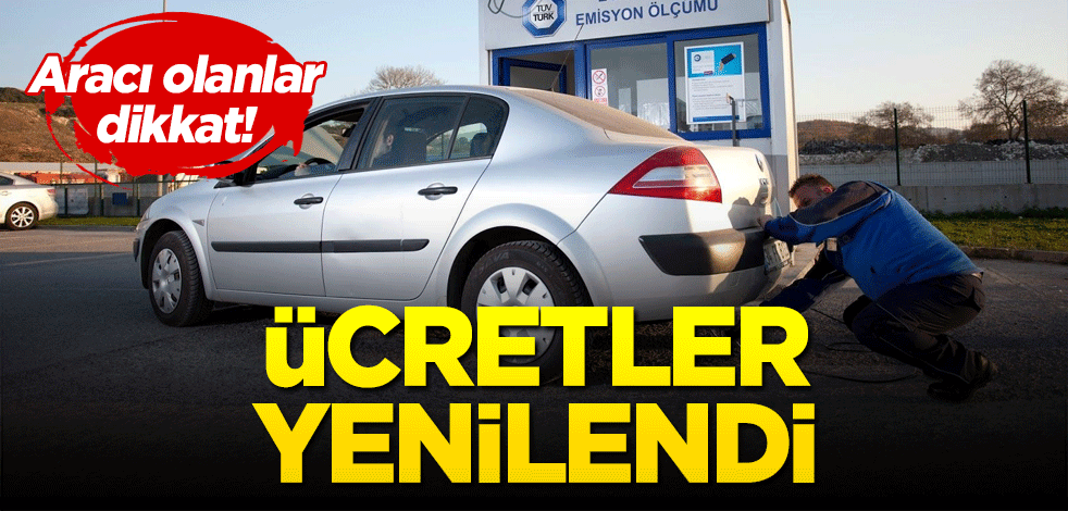 Aracı olanlar dikkat! Bu ücretler yenilendi