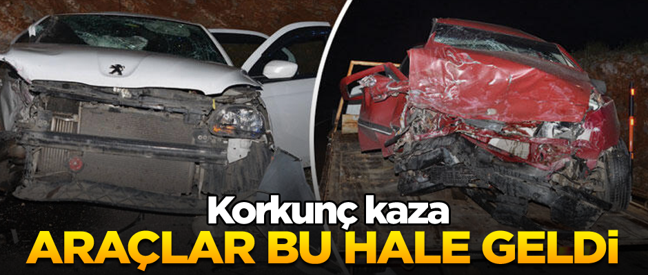 Araçlar bu hale geldi... Korkunç kaza