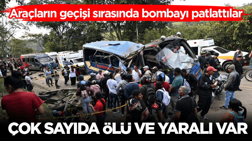 Araçların geçişi sırasında bombayı patlattılar! Çok sayıda ölü ve yaralı var