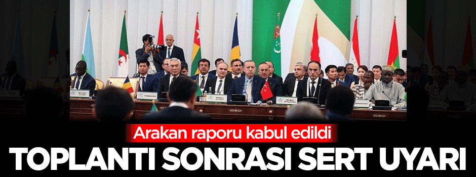 Arakan raporu kabul edildi