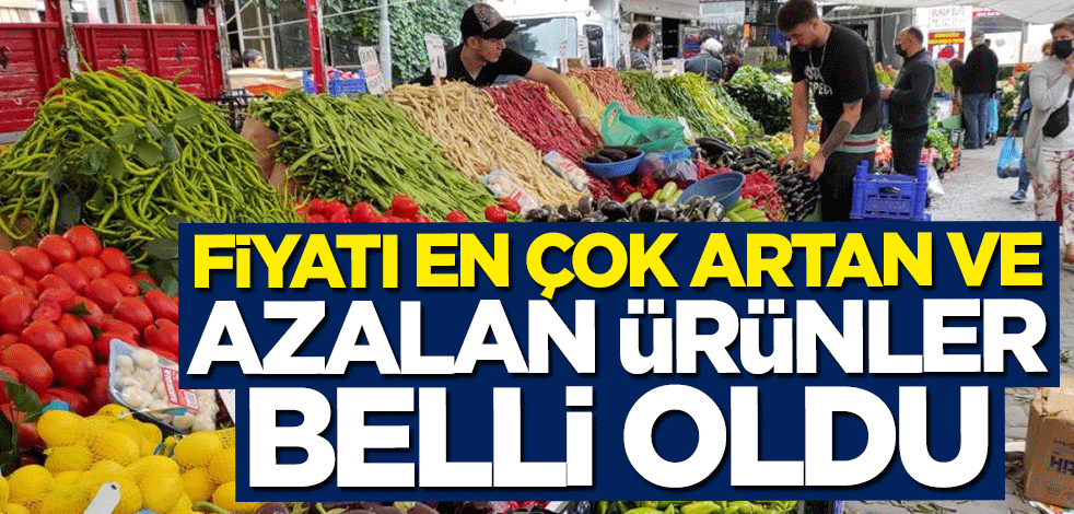 Aralıkta fiyatı en çok artan ve azalan ürünler belli oldu
