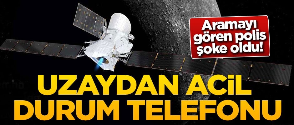 Aramayı gören polis şoke oldu! Uzaydan acil durum telefonu