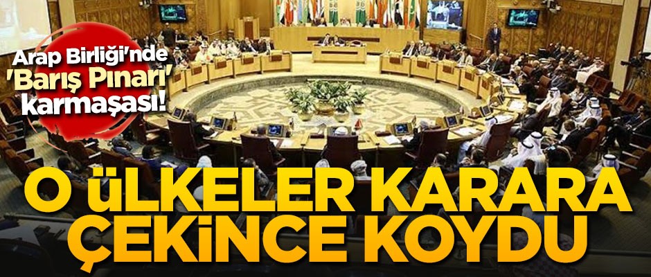 Arap Birliği'nde 'Barış Pınarı' karmaşası! O ülkeler karara çekince koydu