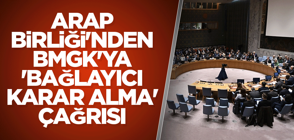 Arap Birliği'nden BMGK'ya 'Bağlayıcı karar alma' çağrısı
