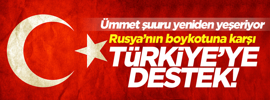 Arap dünyasından Türkiye'ye destek!