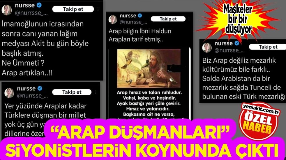 Arap düşmanları, Siyonistlerin koynunda çıktı!
