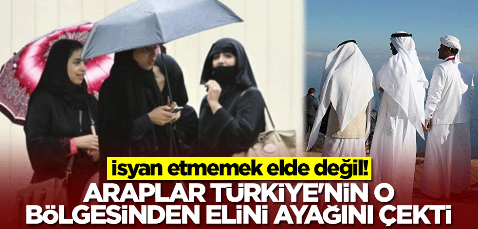 Araplar, Türkiye'nin o bölgesinden elini ayağını çekti! İsyan etmemek elde değil