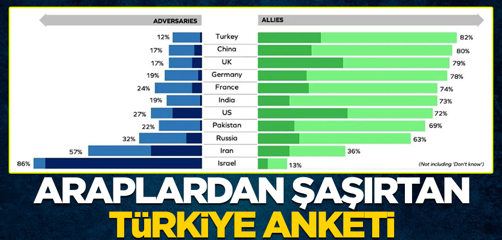 Araplardan şaşırtan Türkiye anketi
