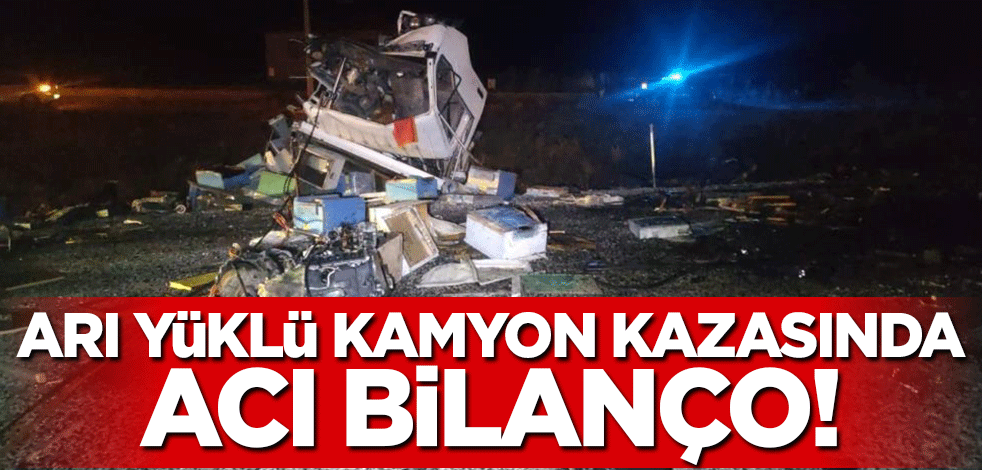 Arı yüklü kamyonun kazasında acı bilanço ortaya çıktı! Son yolculuklarına uğurlandılar..