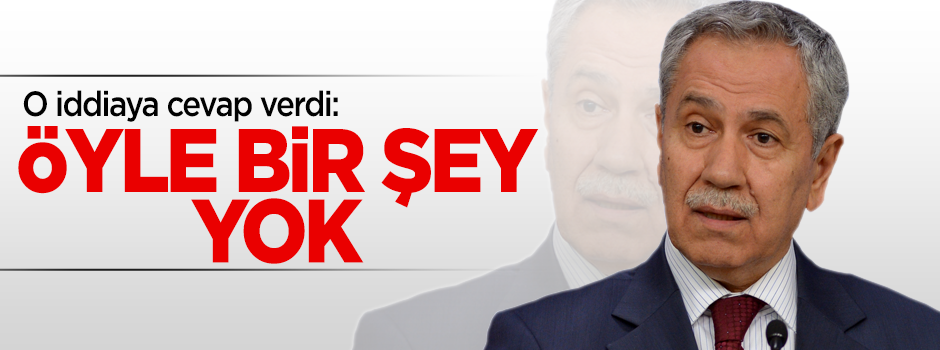 Arınç: Öcalan'a sekreterya diye bir şey yok