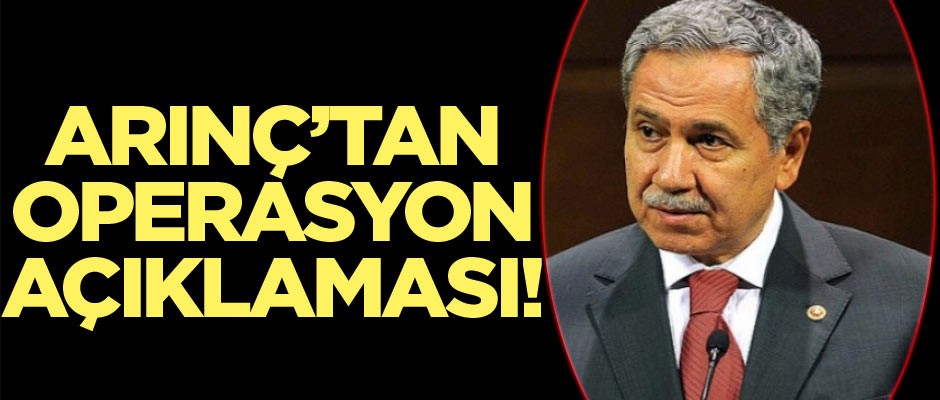 Arınç: Şu ana kadar Türkiye’nin yaptığında hiçbir yanlış yok