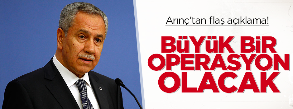 Arınç‘tan IŞİD'e operasyon açıklaması