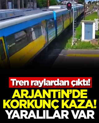 Arjantin’de korkunç kaza! Tren raylardan çıktı! Yaralılar var