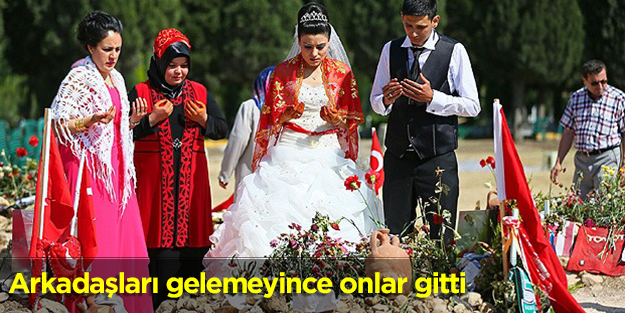 Arkadaşları gelemeyince onlar gitti