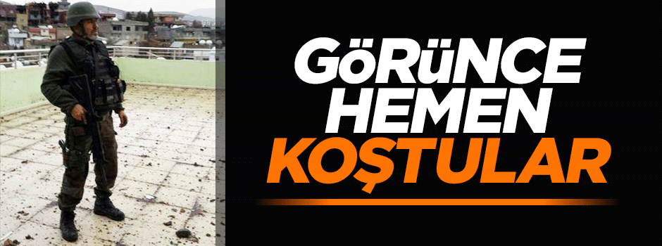 Arkadaşları şehit Gençaslan'ın tabutunu omuzladı