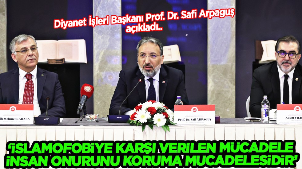 Arpaguş toplantıya katıldı: İslamofobiye karşı verilen mücadele, insan onurunu koruma mücadelesidir