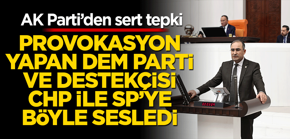 Arslan’dan provokasyon yapan DEM Parti ve destekçisi CHP ile SP’ye tepki