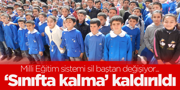 Artık ilkokul öğrencileri sınıf tekrarı yapmayacak