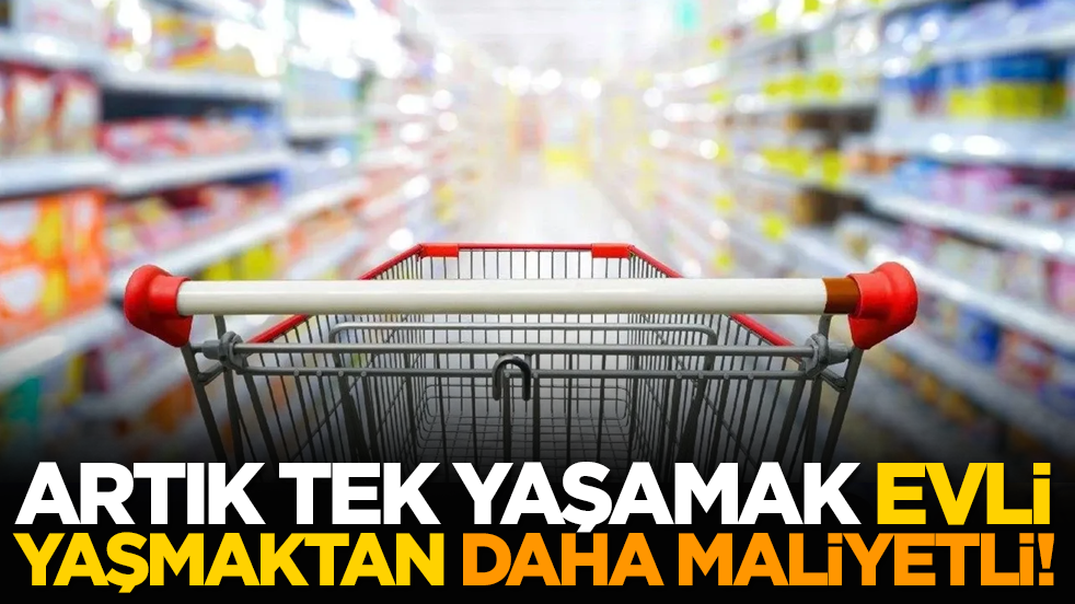Artık tek yaşamak evli yaşmaktan daha maliyetli!