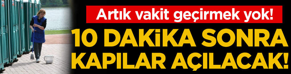 Artık vakit geçiremeyeceksiniz: Umumi tuvalete 10 dakika sınırı geliyor!