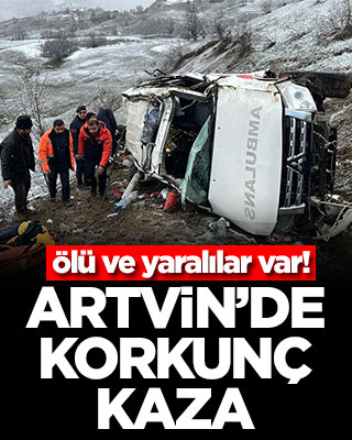 Artvin’de korkunç kaza! Ölü ve yaralılar var