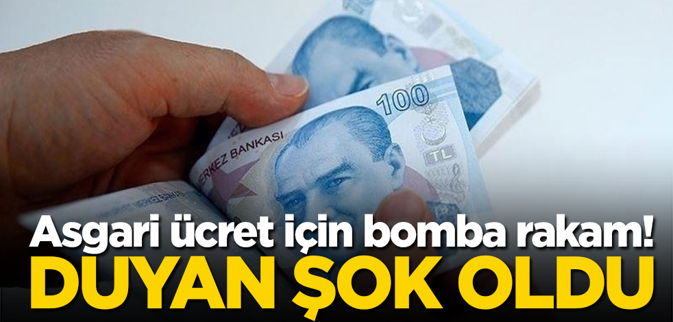 Asgari ücret için bomba rakam! Duyan şok oldu