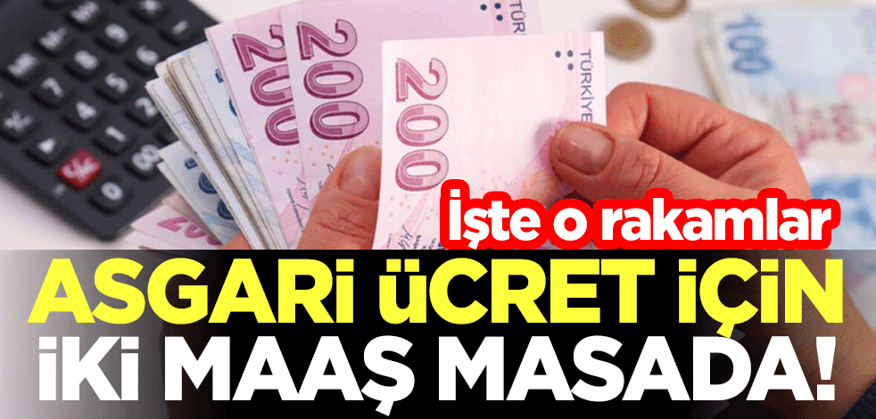Asgari ücret için iki maaş masada! İşte o rakamlar