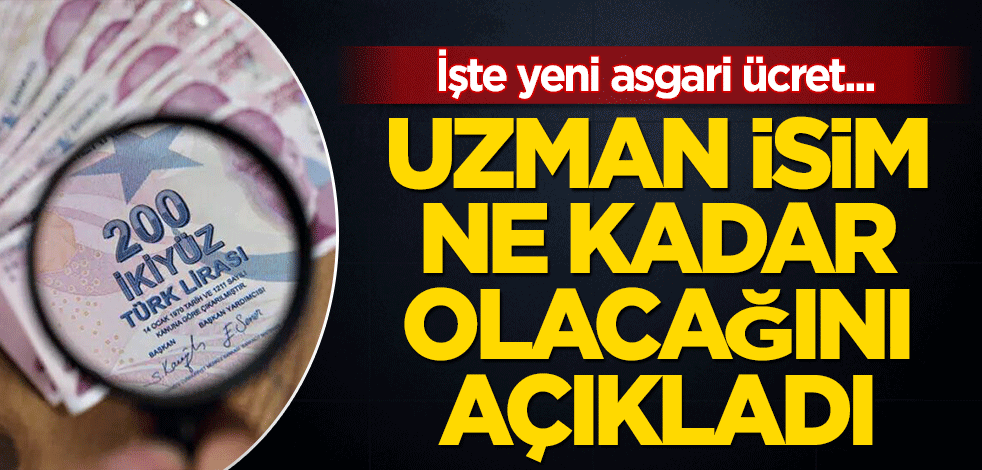 Asgari ücret ne kadar olacak? Uzman isim ne kadar olacağını açıkladı