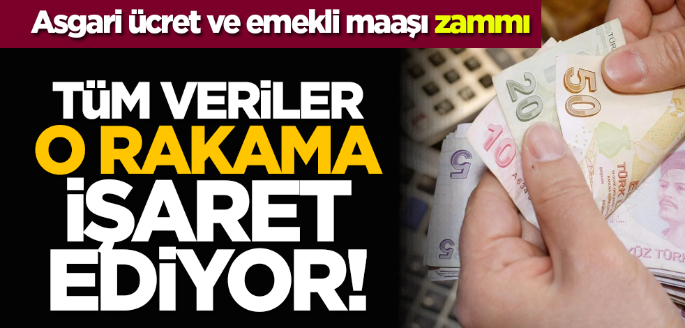 Asgari ücret ve emekli maaşı zammı: Tüm veriler o rakama işaret ediyor!