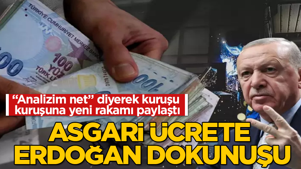 Asgari ücrete Erdoğan dokunuşu! "Analizim net" diyerek kuruşu kuruşuna yeni rakamı paylaştı