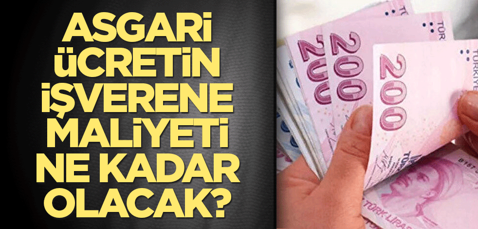 Asgari ücretin işverene maliyeti ne kadar olacak?
