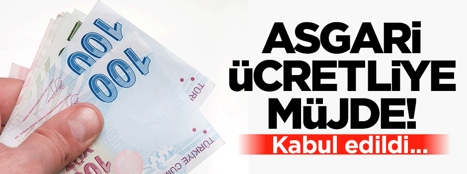 Asgari ücretliye vergi yardımı kabul edildi