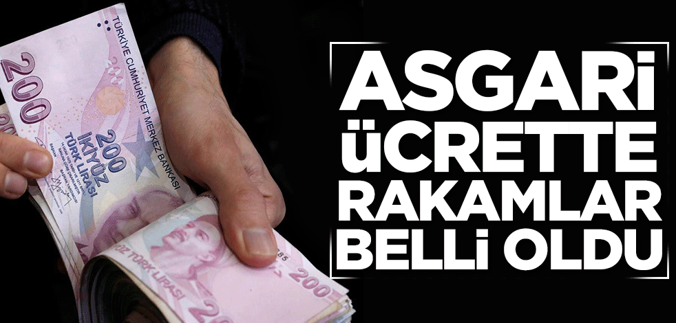 Asgari ücrette rakamlar belli oldu